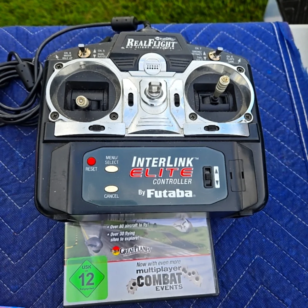 Futaba RealFlight R/C Flight Simulator Interlink Elite USB Controller + F5.5GAME